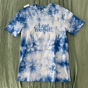 Paco Rabanne Blue Tie-Dye Short Sleeve Tee
